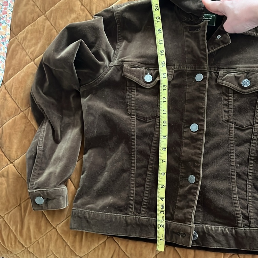 Vintage Y2K Lorelai Gilmore Velvet Cord Trucker Jacket Size S Petite - Picture 7 of 10